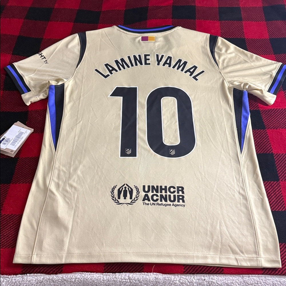 FC Barcelona #10 Lamine Yamal 2025-26 Kobe Black Mamba Edition Nike Jersey